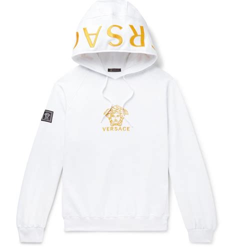 versace white hoodie